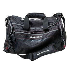 TaylorMade Golf Performance Weekend Travel Duffel Tote Bag Black Crossbody HTF